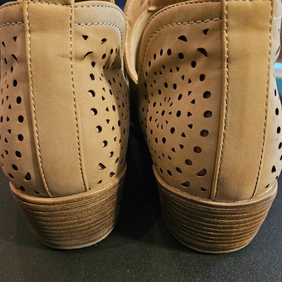 Vepose Women's Ankle Boots Low Heels Chunky Cutout Ankle Boots. Size 8.5. - Picture 5 of 7